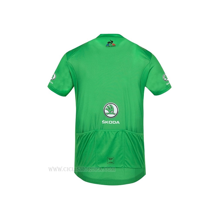 2021 Ropa Ciclismo Tour De France Verde Mangas Corta y Culotte Corto